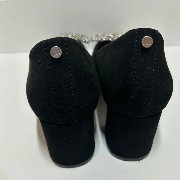 Jones New York Aurdeena Women's Black Suede Square Toe Block Heel - Size 6.5M - Picture 4 of 8